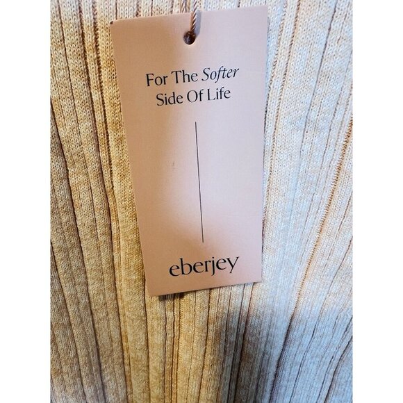 Eberjey Infinite V-Neck Ribbed Sweater Tank Peach Parfait X-Large Loungewear - Picture 10 of 10